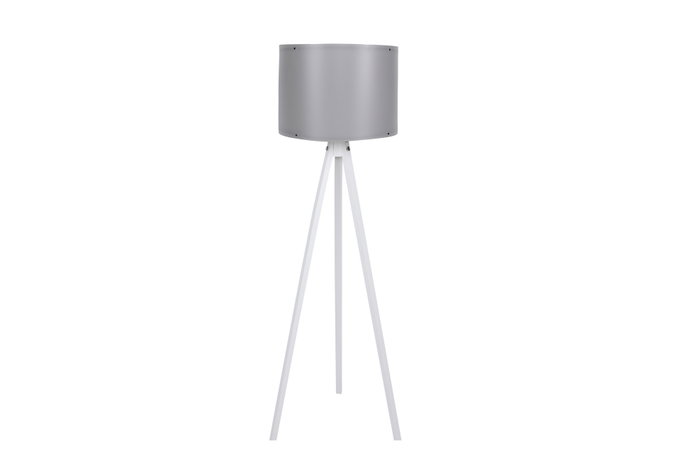 Opviq Lámpara de pie Escandinava Gris y Blanco
